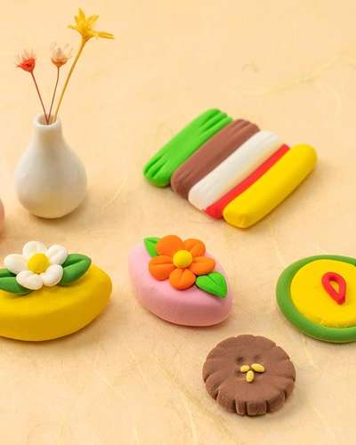 Clay Traditional Soban Chuseok DIY Kit Art Activity Set