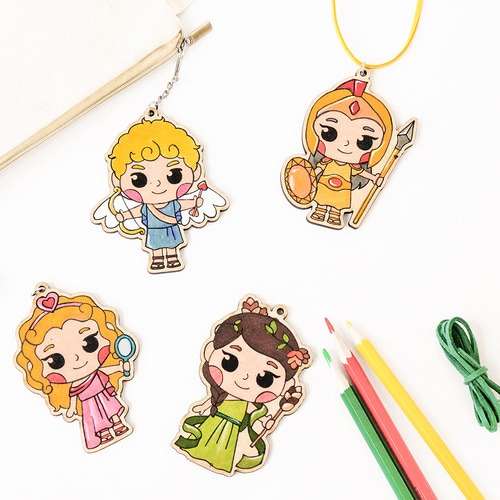 Yul Art Greek Roman Mythology Fancy Wood Craft Art Play Kit