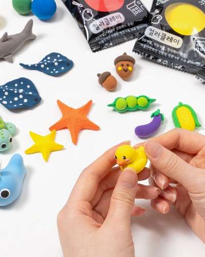 Color Clay 5-Piece Set 10g Foam Clay Slime Putty