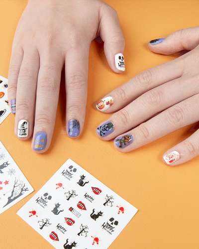 Cute Halloween Nail Sticker Self-Adhesive Nails A1105