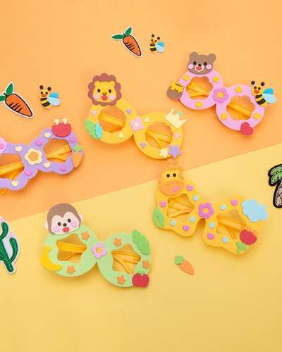 Animal Glasses Summer DIY Sticker Making Craft Kit