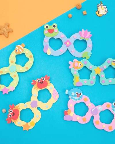 Sea Creature Sunglasses Summer Craft Sticker Making Art Kit Materials