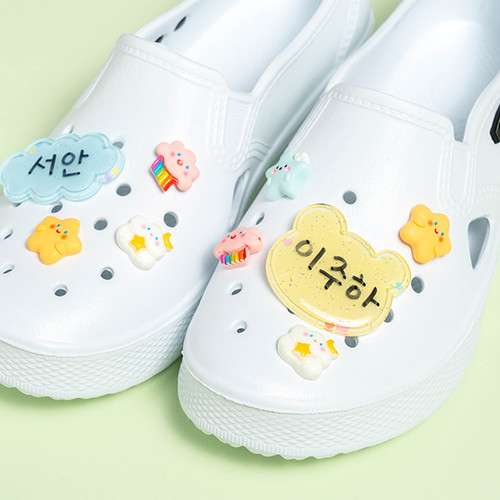 Indoor Shoe Name Tag Badge Charm Shoe Decoration Accessory
