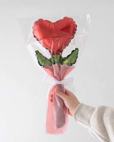 Heart Flower Bouquet Balloon Birthday Party Supplies Graduation Photo Zone Gift Artificial Flower Set