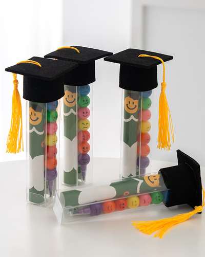 Graduation Gift Stick Set Class Stationery Set Goodie Bag Elementary Ballpoint Pen Colored Pencils Rolling Paper Letter Class Kit Memo Pad Stationery Thank-You Gift