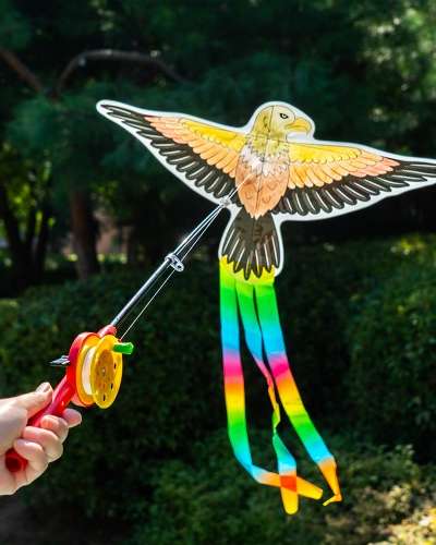 DIY Kite Making Kit - Kite Flying Autumn Outdoor Chuseok Festival Traditional Spring Play Toy Experience Kit Painting Art
