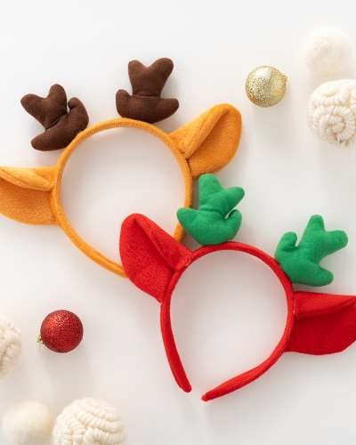 Christmas Rudolph Headband Santa Tree Hair Band Plush Spring Holiday Party Accessory Hat Year-End Party
