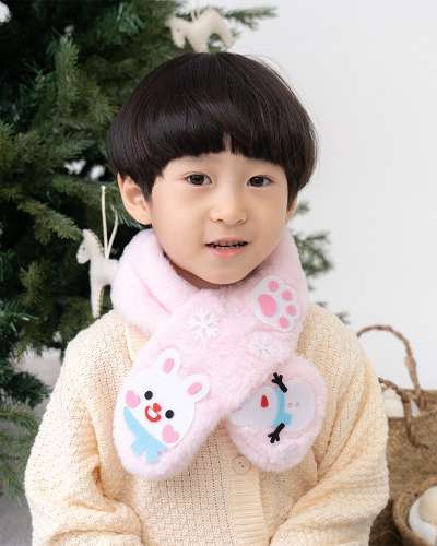 Felt Furry Scarf DIY Children's Animal Christmas Art Activity Craft Kit Winter Supplies for Kindergarten