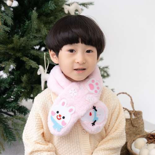 Felt Furry Scarf DIY Children's Animal Christmas Art Activity Craft Kit Winter Supplies for Kindergarten
