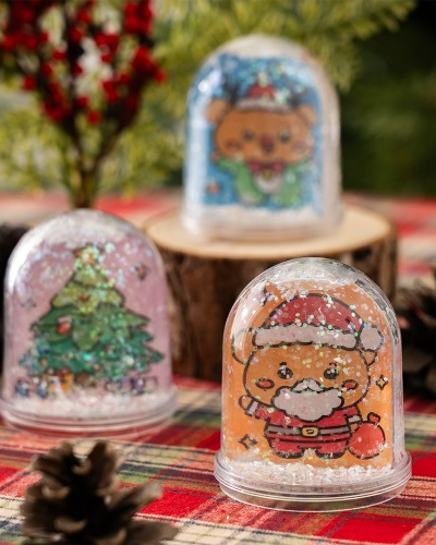 Christmas Mini Water Ball DIY Art Craft Kit - Winter Decor Snow Globe