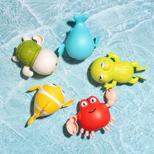 Wind-Up Swimming Animal Bath Toy - Summer Water Play Toy for Babies and Toddlers