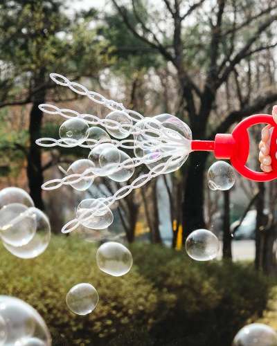 5-Stage Bubble Wand Children's Outdoor Activity Bubble Gun Bubble Stick Camping Toy Gift