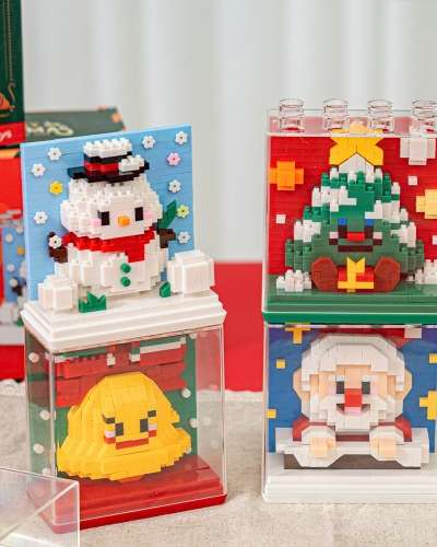 3D Block Christmas Craft Set - Elementary School DIY Acrylic Frame Decoration