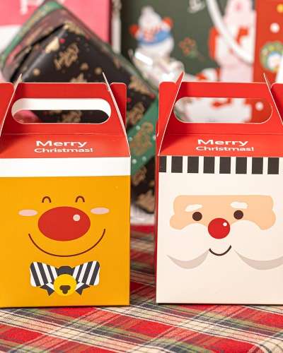 Handle Box Christmas Packaging Dessert Box Cookie Box Gift Wrapping
