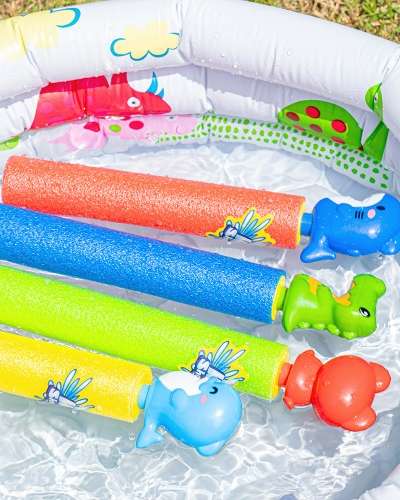 Water Bomb Sponge Water Gun Manual Pump Toy Toddler Water Gun Shark Water Gun