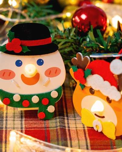 Cute Christmas DIY Kit Tree Ornament Winter Craft Indoor Play
