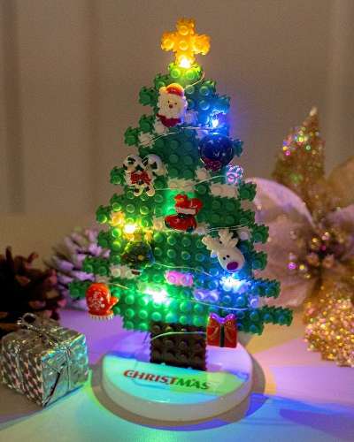 Sparkling LED Tree Diorama Block Mini Block