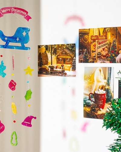 Christmas Acrylic Mobile DIY Kit Winter Craft Making Materials