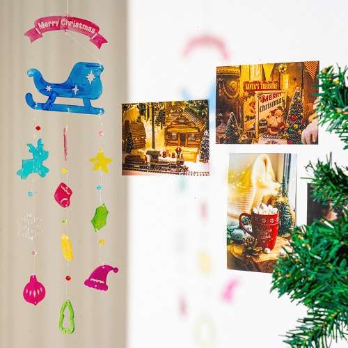 Christmas Acrylic Mobile DIY Kit Winter Craft Making Materials