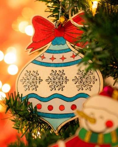 Christmas DIY Bell Ornament Decorating Set - Craft Activity for Home