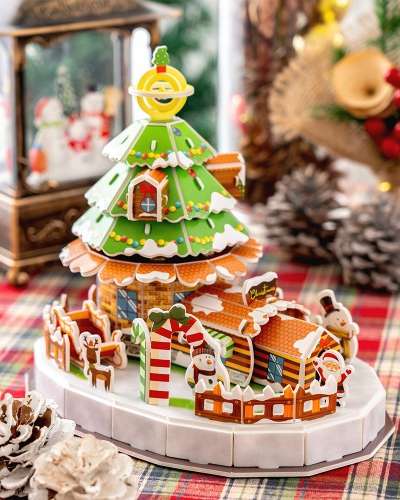 Christmas 3D Puzzle Craft Kit - Tear and Assemble