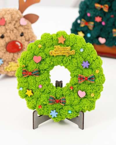 Christmas DIY Yarn Frame Craft Kit - Indoor Art Activity