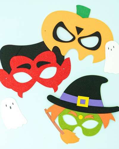 DIY Halloween Mask Making Kit - At-Home Craft Activity Art Materials