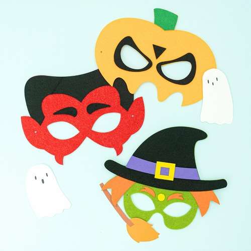 DIY Halloween Mask Making Kit - At-Home Craft Activity Art Materials