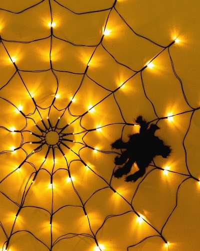Halloween Spider Web Decoration Party Supplies Halloween Photo Zone Ambient Lighting