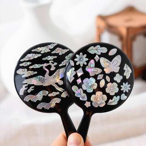Chuseok Mother-of-Pearl Lacquerware Mirror Craft Kit - Traditional Art Activity