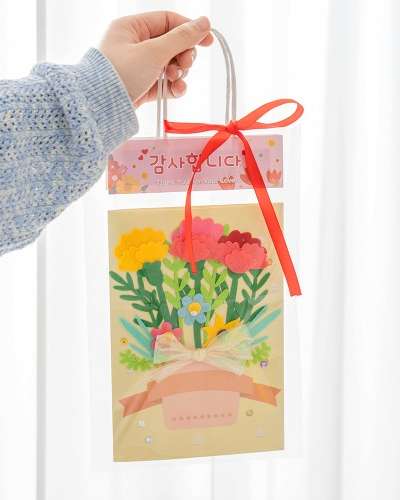 Easy-to-Make Carnation Card Gratitude Card Parents' Day Card
