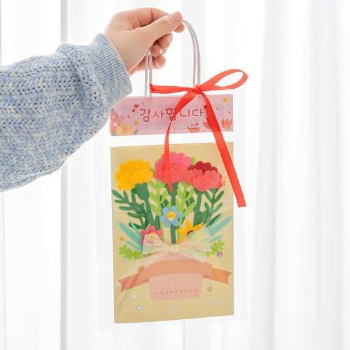 Easy-to-Make Carnation Card Gratitude Card Parents' Day Card