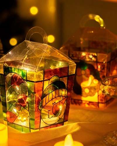 Christmas DIY Suncatcher Mood Light Art and Craft Kit