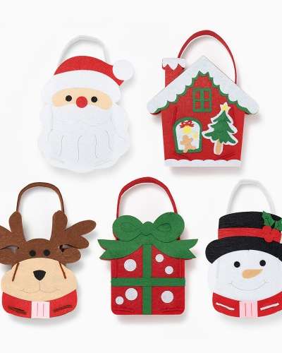 Christmas DIY Bag Making Kit - Cute Bag Craft Art Activity Materials