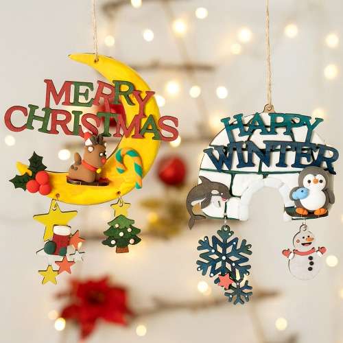 Christmas DIY Clay Door Sign Mobile Art Play Kit
