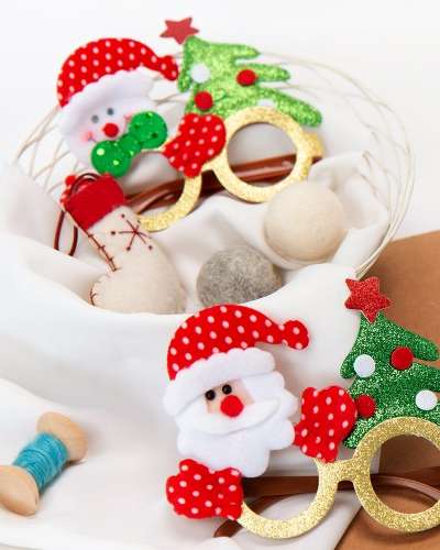 Christmas Craft Kit Cute Glasses Art and Play Craft Materials