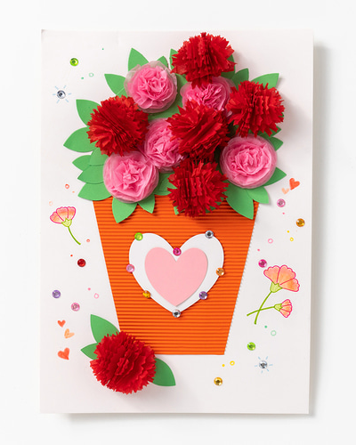 Carnation Poster DIY Art Kit for Parents' Day and Teachers' Day