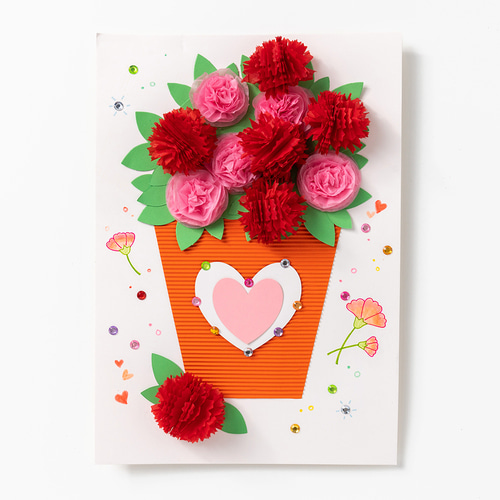 Carnation Poster DIY Art Kit for Parents' Day and Teachers' Day