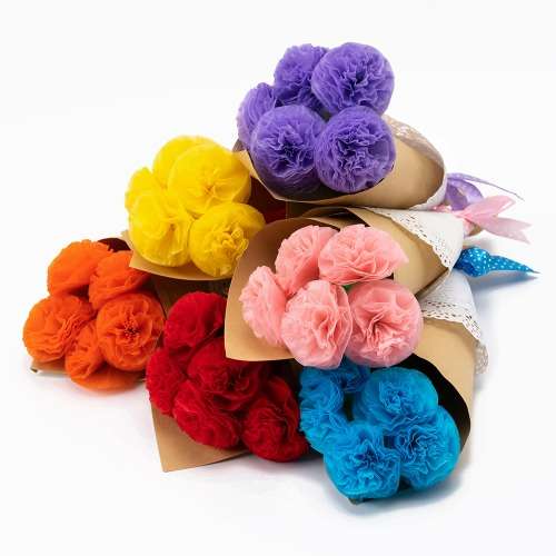 Paper Flower Rose Bouquet - Parents' Day Carnation Alternative