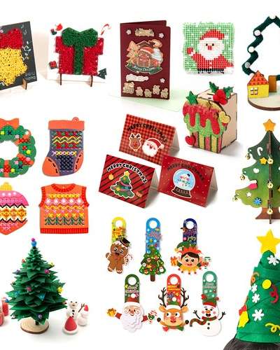 Fun Christmas Craft Kit - Christmas DIY Art Activity Craft Materials