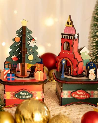 Sentimental Christmas Music Box DIY Kit - Tree Music Box