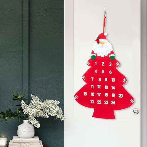 Nonwoven Fabric Calendar Christmas DIY Kit Art Activity Craft Kit