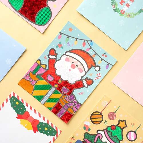 Foil Art Christmas Card Making DIY Craft Kit