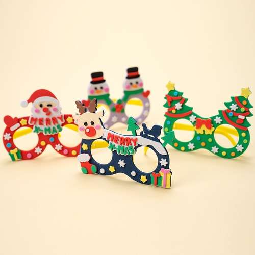 Party Glasses Christmas DIY Kit - Craft Materials Art Activity Set