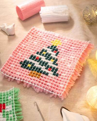 Skill Embroidery Christmas Kit Winter Craft Art Activity Material