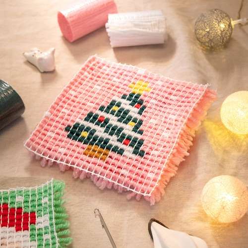 Skill Embroidery Christmas Kit Winter Craft Art Activity Material