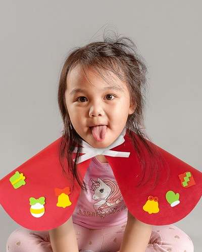 Christmas DIY Felt Cape Art Play Material Home Activity Kit