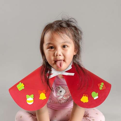 Christmas DIY Felt Cape Art Play Material Home Activity Kit