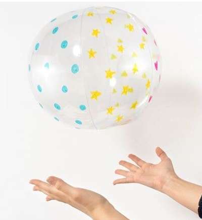 Transparent Beach Ball Water Play Ball Swimming Pool Ball DIY Drawing Beach Ball