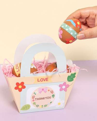 Easter Basket Egg Decorating DIY Kit Art Play Materials